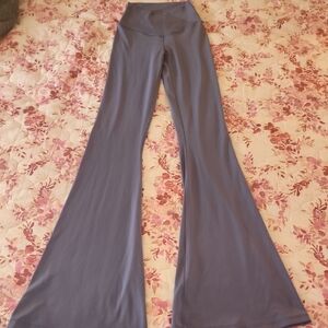 Offline By Aerie Real Me Flare Hi Rise Women's Flare Pants Soft Slate Blue